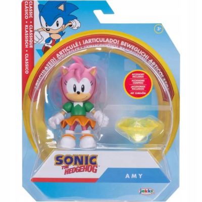 Подвижна фигурка с аксесоар, Sonic the Hedgehog, Amy, 10 см
