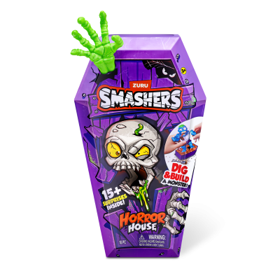 Комплект фигурки и аксесоари, Smashers, Horror House Medium, Зелен, S1