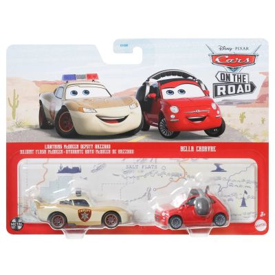 DXV99_2018_037w 194735113033 Комплект колички Disney Cars 3, Deputy McQueen и Bella Cadavre, 1:55, HLH70