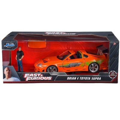 Комплект количка и фигурка, Jada, Fast And Furious, 1995 Toyota Supra 1:24