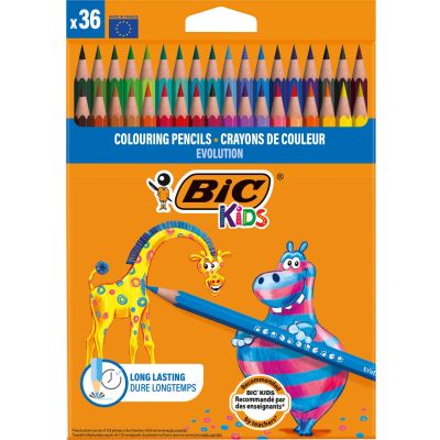 950526_001w 3086123499140 Комплект цветни моливи Evolution Bic, P36