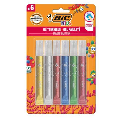 Комплект лепило с блясък Kids Bic, P6