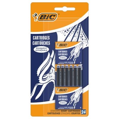 Патрончета за писалка Bic, Сини, 24 броя