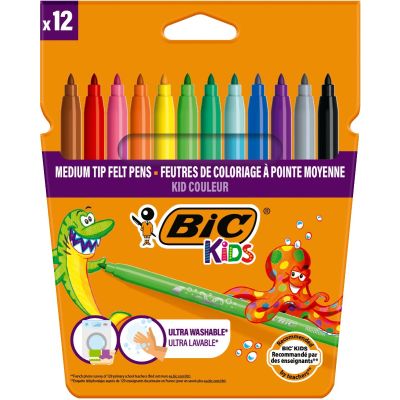 Комплект цветни флумастери Couleur Bic, P12
