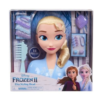 Кукла Елза Frozen 2, Styling Head - Фризьорски манекен с включени аксесоари