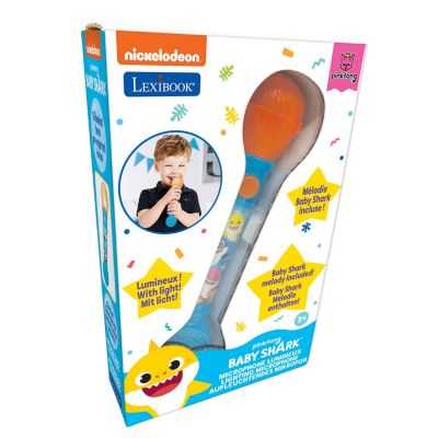 Микрофон Lexibook със звукови и светлинни ефекти, Baby Shark