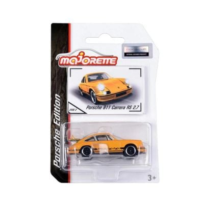 Метална количка Majorette, Porsche 911 Carrera RS 2.7, Жълта