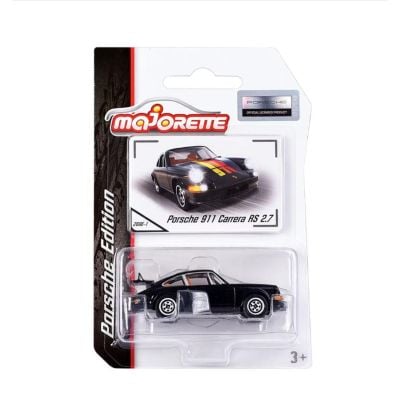 Метална количка Majorette, Porsche 911 Carrera RS 2.7, Черна