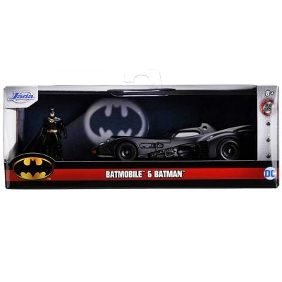 Метална количка с фигура, Jada, Batmobile 1989, 1:32
