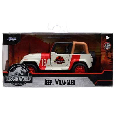 Метална количка, Jada, Jurassic World, Jeep Wrangler, 1:32