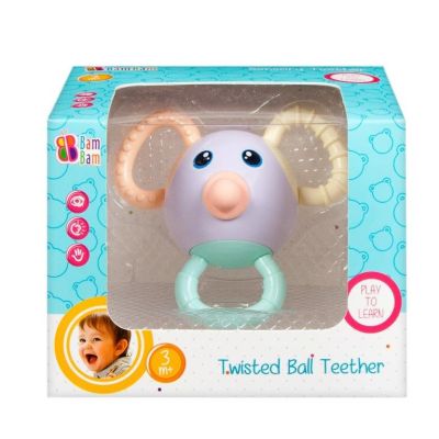 Бебешка играчка BamBam, Топка с пръстени, Мишка