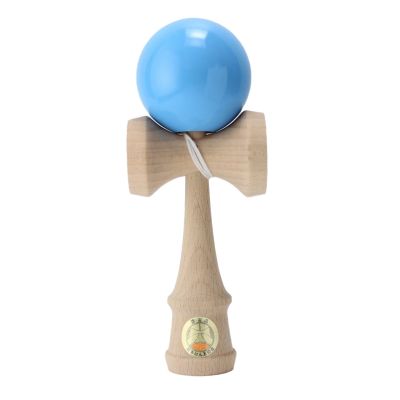 Дървена играчка за сръчност, Ozora, Kendama, Светлосиня, 18 см