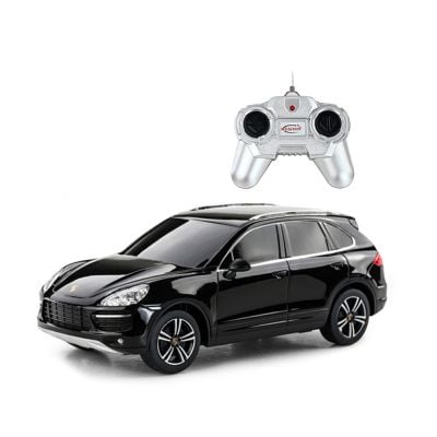 Автомобил с дистанционно управление Rastar Porsche Cayenne Turbo, 1:24, Черен