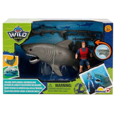 Игрален комплект с фигурки, Wild Quest, Акула и водолаз