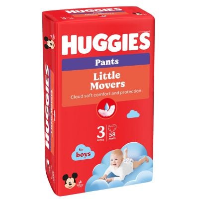 Памперси тип гащички Huggies Pants Mega, Размер 3, Boy, 58 бр, 6-11 кг.