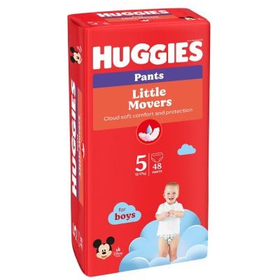 Памперси тип гащички Huggies Pants, Skin Comfort, Размер 5, Boy, 48 бр, 12-17 кг.