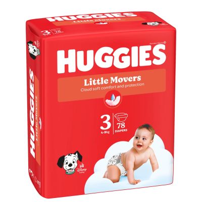 Памперси Huggies, Ultra Comfort Mega, Размер 3, 4-9 кг, 78 бр.