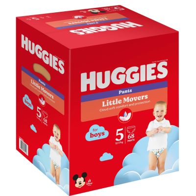 Памперси тип гащички Huggies Pants Box Boys, Размер 5, 12 - 17 кг, 68 бр.
