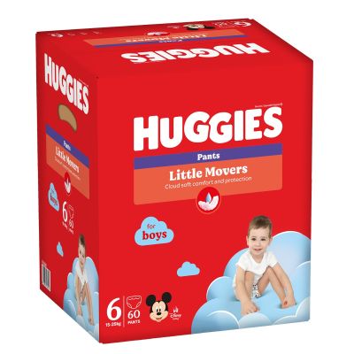 Памперси тип гащички Huggies Pants Box Boys, Размер 6, 15 - 25 кг, 60 бр.