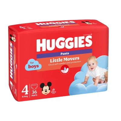 Памперси тип гащички Huggies Jumbo, Размер 4, 9-14 кг, 36 бр.