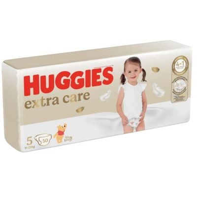 Памперси Huggies, Extra Care Mega, Размер 5, 11-25 кг, 50 бр.