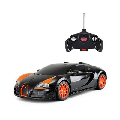Автомобил с дистанционно управление Rastar Bugatti Veyron Grand Sport Vitesse, 1:18, Черен
