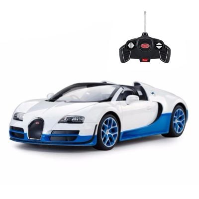 53900_2018_009 5949033908615 Автомобил с дистанционно управление Rastar Bugatti Veyron Grand Sport Vitesse, 1:18, Бял
