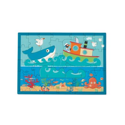 Пъзел 3D, Scratch, 2 In 1, Океан, 30 части