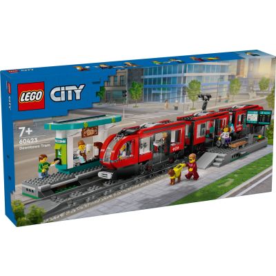LEGO® City - Трамвай и гара в центъра на града (60423)