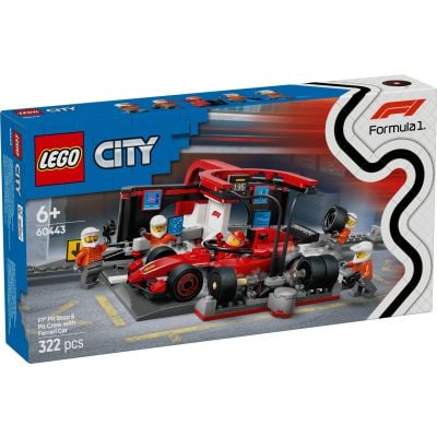LEGO® City - Питстоп и механици от F1® с кола Ferrari (60443)