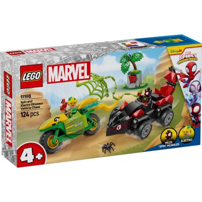 LEGO® Spidey - Спин и Електро: преследване с коли-динозаври (11198)