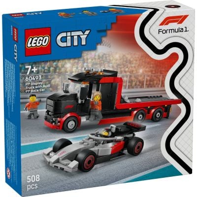 LEGO® City - Камион F1® за показване със състезателна кола Audi F1® (60493)