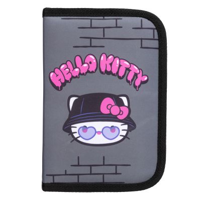 Необорудван несесер с 2 отделения, St Majewski, Hello Kitty, Сив