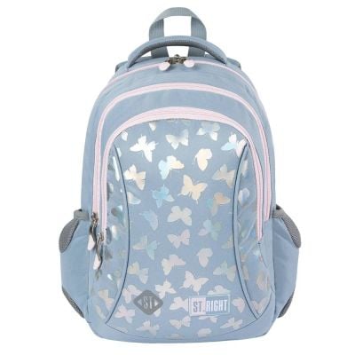 Раница с 3 отделения, St Majewski, St.Right Silver Butterflies, 39 см