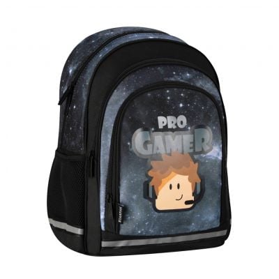 Ученическа раница с едно отделение и предни джобове, Starpak, Blox, Pro Gamer