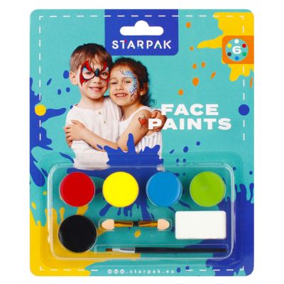 Комплект за рисуване на лице, Starpak, 6 цвята