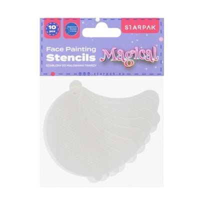 Комплект шаблони за рисуване на лице, Starpak, Magical, 10 бр.