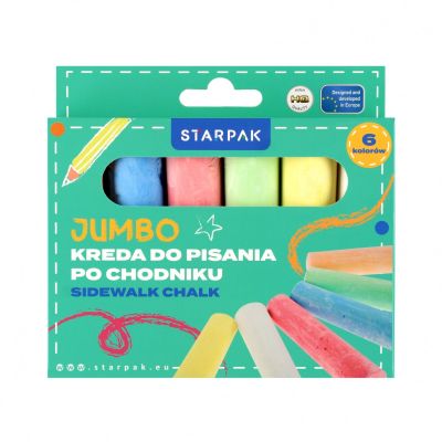 Цветен тебешир, Starpak, 6 цвята
