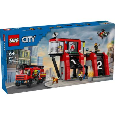 LEGO® City - Пожарна команда и пожарникарски камион (60414)