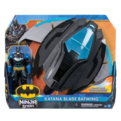Фигурка с превозно средство Batman, Ninja Strike, Katana Blade Batwing, 6074110