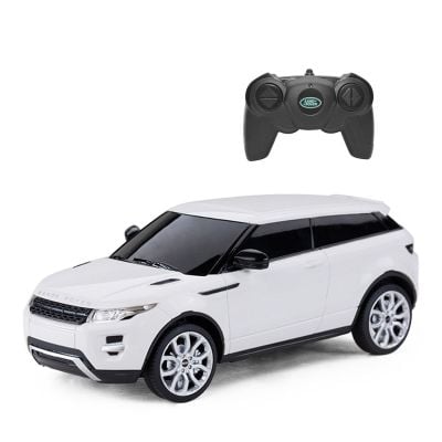 Количка с дистанционно Rastar, Range Rover Evoque, бяла, 1:24