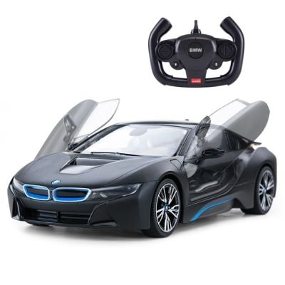 Кола с дистанционно управление, Rastar, BMW i8, 1:14, Черен