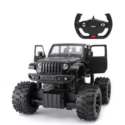 Кола с дистанционно управление, Rastar, Jeep Wrangler, 1:14, Черен
