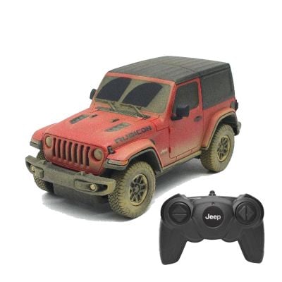 Количка с дистанционно, Rastar, Jeep Wrangler Rubicon-Muddy Version, 1:24