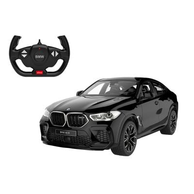Количка с дистанционно, Rastar BMW X6 M, Черна 1:14 