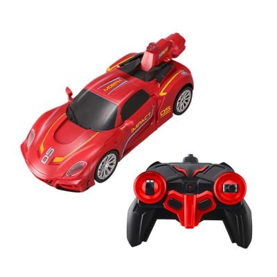 Трансформираща се количка с дистанционно Revolt Robot Racer, Червена