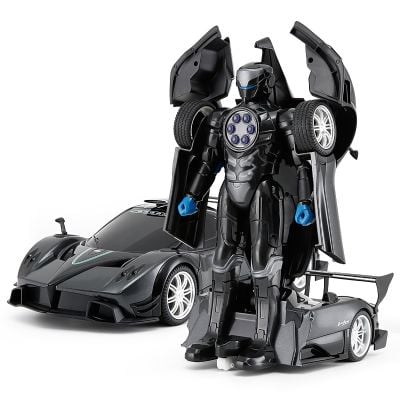Количка с дистанционно Rastar Pagani Transformable, Черна, 1:14