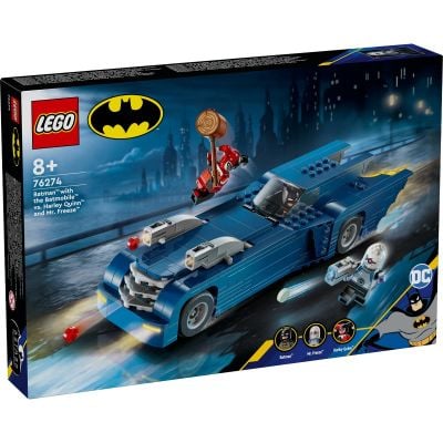 LEGO® Super Heroes - Батман с Батмобила срещу Харли Куин и Мистър Фрийз (76274)