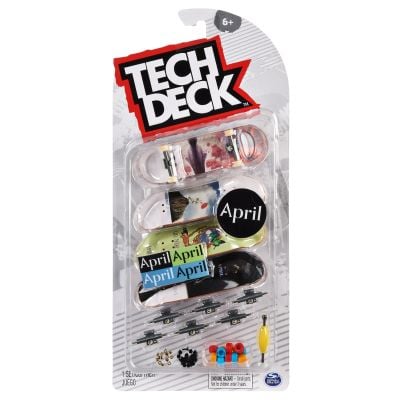 Комплект мини дъска скейтборд Tech Deck, 4 бр., April, 20140752