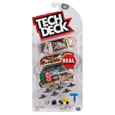 Комплект мини дъска скейтборд Tech Deck, 4 бр., Real, 20140753